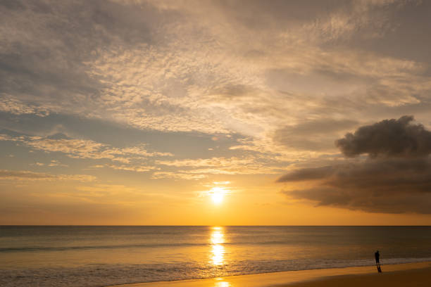 istock Beach sea and sunset sky 1323792062