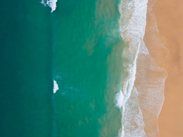 istock Aerial view beach and sea Top-view 1323792114