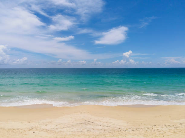 istock Landscape view of beach in summer 1323793588