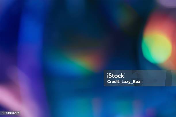 Blurred Rainbow Colored Light Flare Background Stock Photo - Download Image Now - Lighting Equipment, Illuminated, Multi-Layered Effect