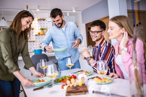 istock Serving food to our friends 1323801514