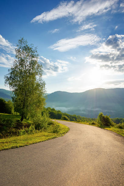 istock rural road down the hill 1323804522
