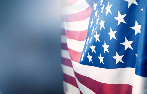 istock Closeup of American flag 1323805771