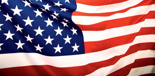 istock Closeup of American flag 1323805824