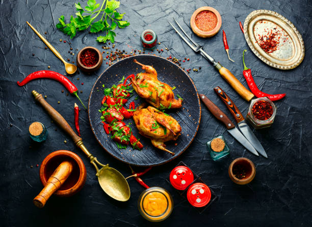istock Whole baked quail 1323806915