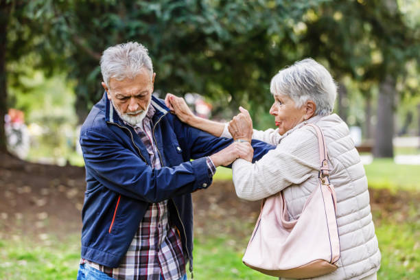 istock A Senior Couple is Going Through Serious Relationship Problems and Arguing in a City Park. 1323809340