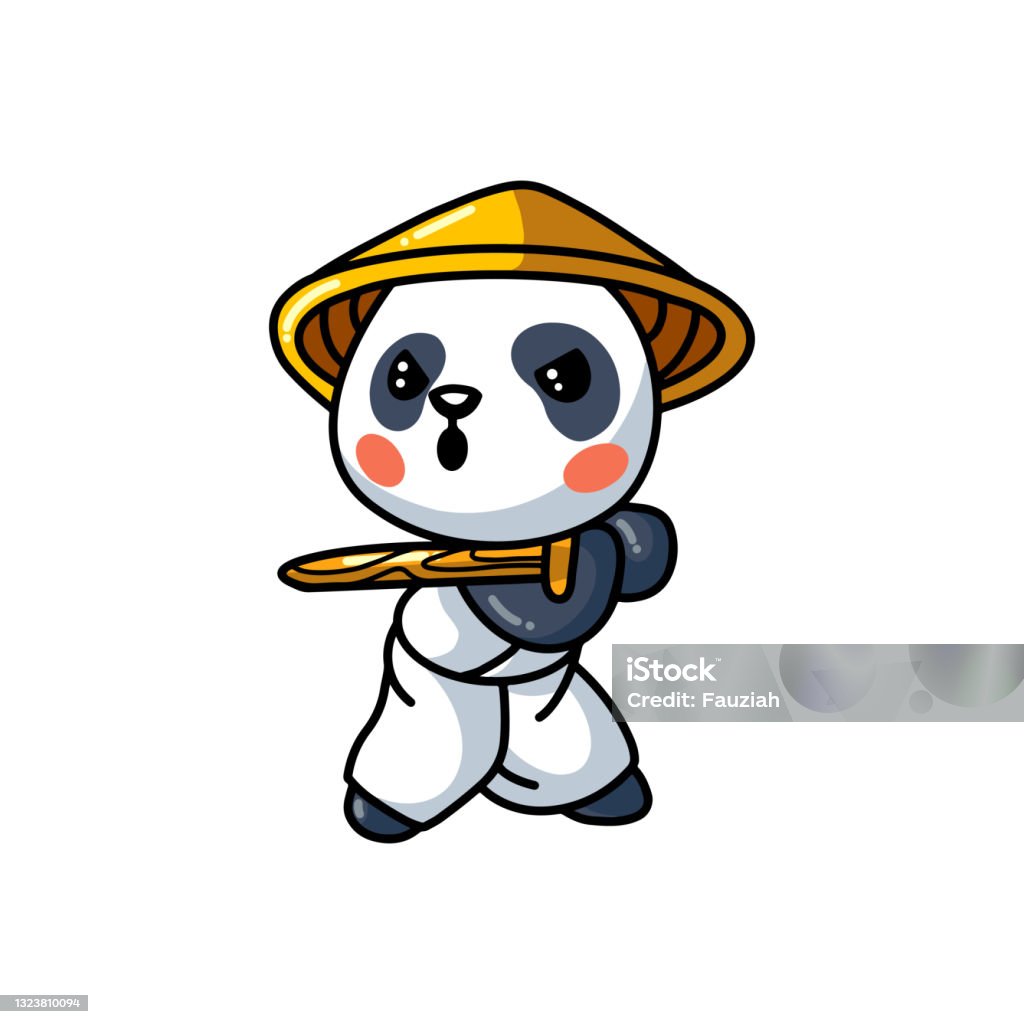 Phim Hoạt Hình Gấu Trúc Samurai Nhỏ Dễ Thương Hình minh họa Sẵn có ...