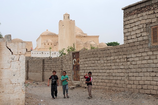 Zabid, Yemen - August 1, 2010: A view from the old city of Zabid. Zabid is one of the oldest cities in Yemen. The city is on the UNESCO World Heritage List.