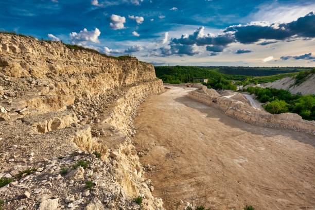 istock Landscape of stone quarry on a summer day. 1323816505
