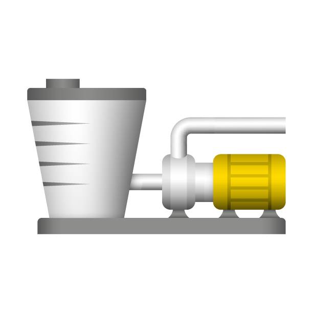 zbiornik wody i projekt wektora pompy wodnej. - large control fuel and power generation white background stock illustrations
