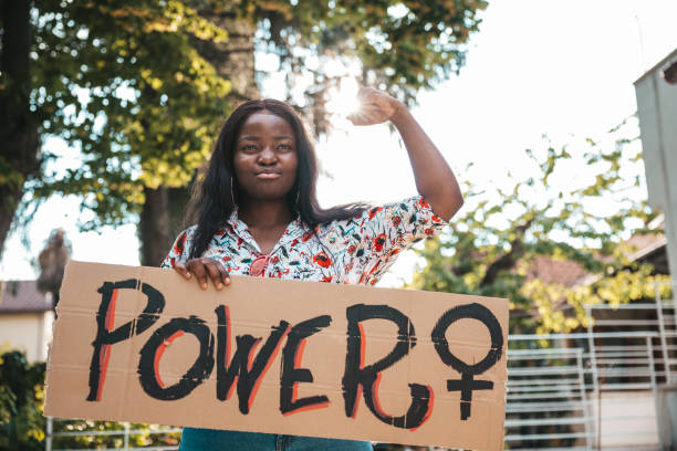 istock Gender equality, women activists 1323817946