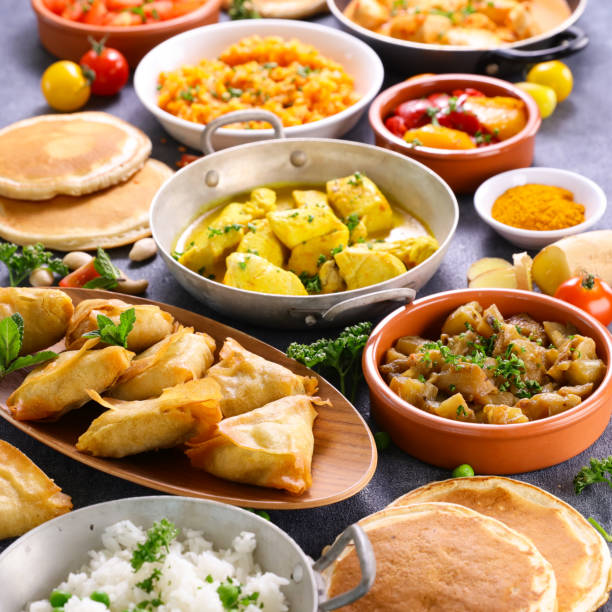 istock selection of indian food 1323826821