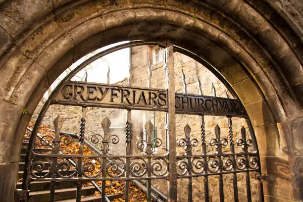 Photo of Old entry gates to cemetery Greyfriars Kirkyard, Edinburg