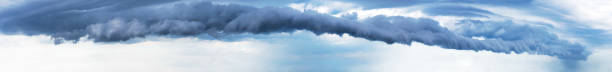 istock Stormy dramatic clouds in the sky. Snow avalanche cloud. Rare phenomenon. Banner. 1323831619