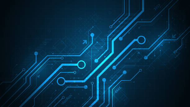 istock Design in the concept of electronic circuit boards. 1323833238