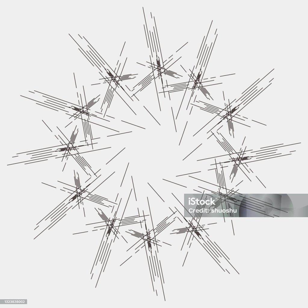 Radical Line Pattern Abstract Black And White Simplicity Turning Radial Line Pattern Stock ...