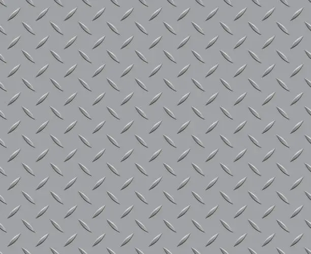 Vector illustration of Floor Pattern Metal Steel Background Texture