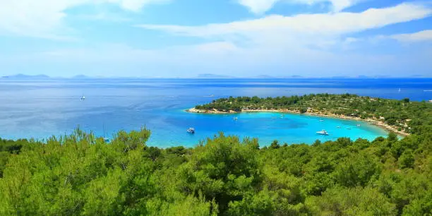 Photo of Beautiful beach Kosirina on island Murter, Adriatic sea, Croatia