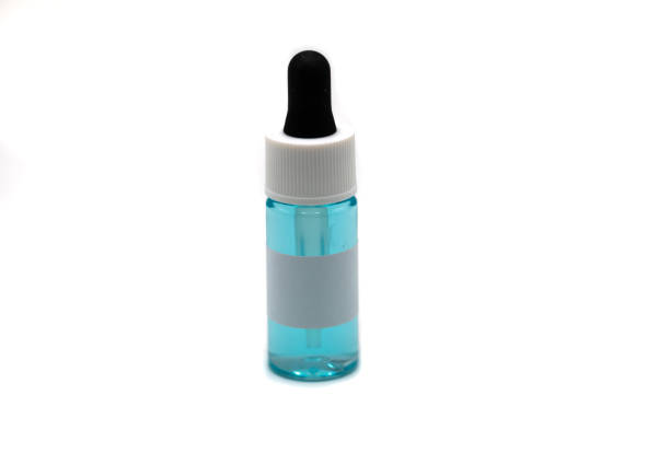 istock Dropper bottle with blank label isolated on white background. 1323850475