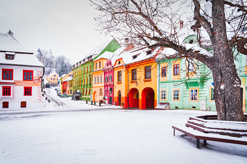 Sighisoara - Transylvania, winter in Romania
