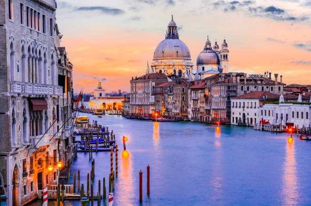 istock Venice, Italy - Grand Canal sunset 1323850622