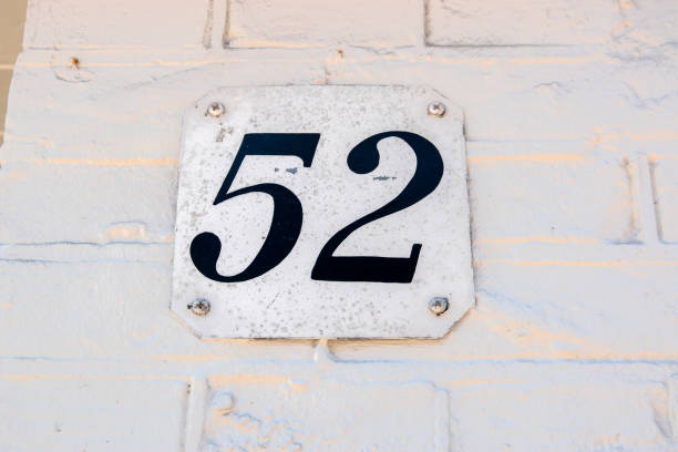 istock Close Up House Number 52 1323850680