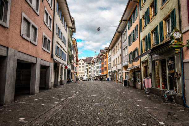 istock Beautiful Building Architecture In Bremgarten, Switzerland 1323856110