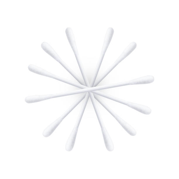 istock cotton buds isolated on white background. cotton swab cut out 1323857382