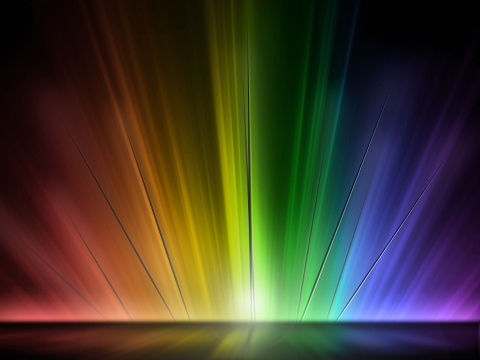 Pride rainbow Illustration  showing as light rays