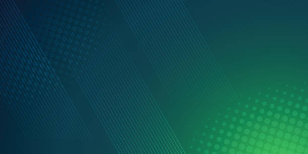green background in vector illustration with glow and lights. - abstract backgrounds stock illustrations