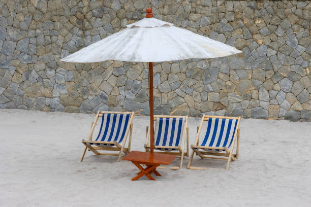 istock A sandy beach bed for a relaxing vacation. 1323866886