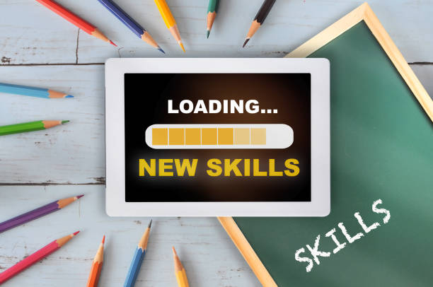 istock Reskilling and upskilling concept and technology transformation learning 1323869891