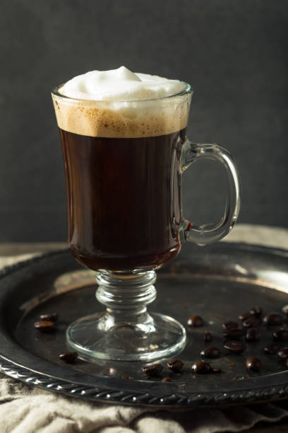 istock Boozy Warm Irish Coffee Cocktail 1323872066