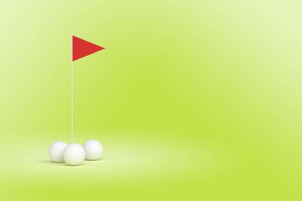 Flag marking a hole on the golf course