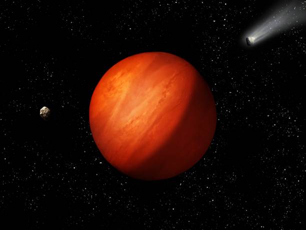 istock Hot planet warmed up to thousands of degrees. 1323877665