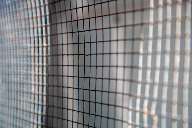 istock Close Up of a Wire Fence 1323884566