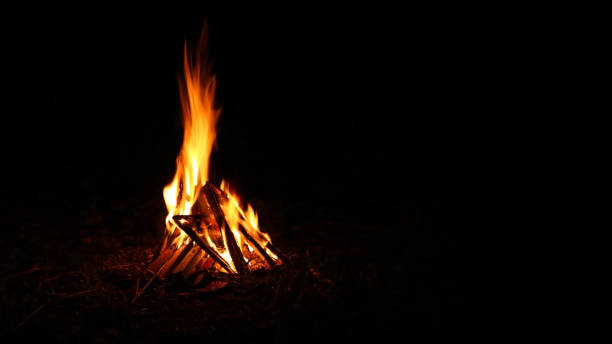 istock A bonfire in the dark night 1323892756