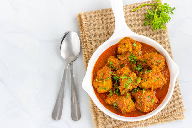 istock Traditional Indian Chicken Curry Directly Above Photo 1323895416