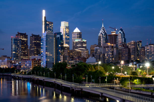 istock Skyline of Philadelphia at Night 1323898200