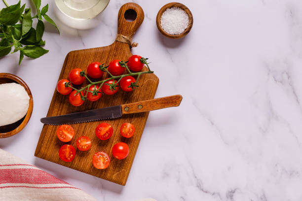 istock Ingredients for making caprese salad 1323904411