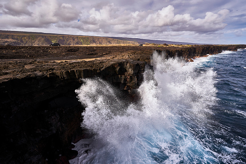 In the Pacific Ocean, on one of the Hawaii islands