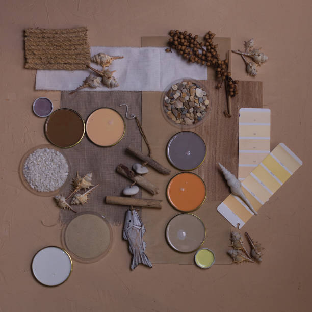 istock Color palette mood board for interior design and decor 1323906974