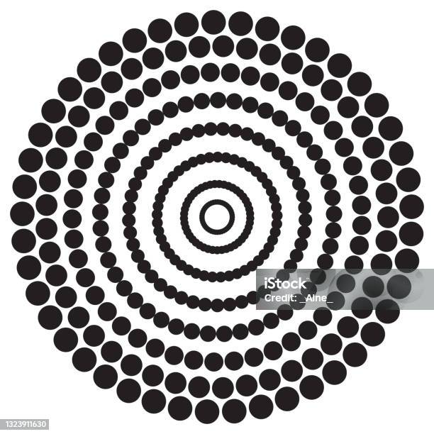 Circular Vortex Pattern Screen Printing Pattern Radiant Frame Abstract Vortex Circular Pattern ...