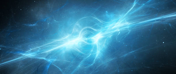 istock Blue glowing birth of ethereal massive black hole 1323913626