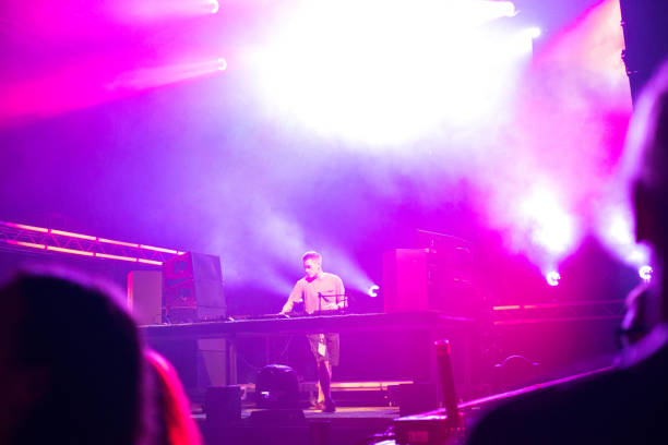 istock Dj playing on the stage in summer 1323915796