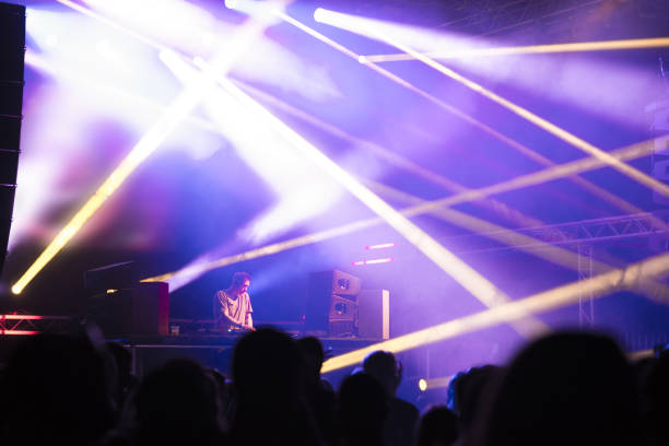istock Dj playing on the stage in summer 1323915842