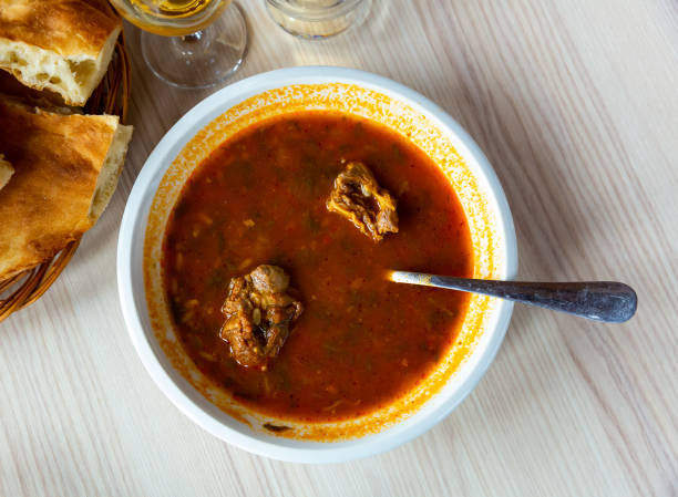 istock Georgian Kharcho soup with beef and rice 1323918198