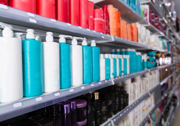 istock Showcase in cosmetic market 1323918295