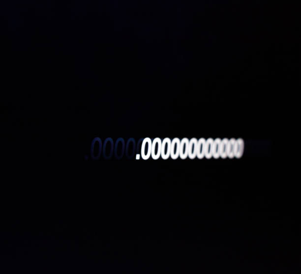 istock Zeroes on the black screen. 1323920070