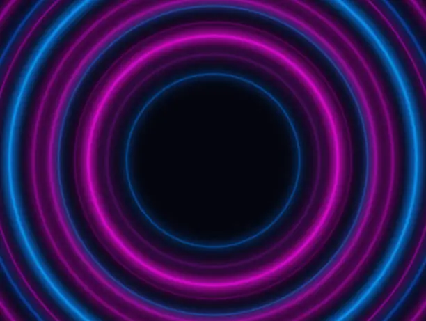Vector illustration of Glow Circle Background